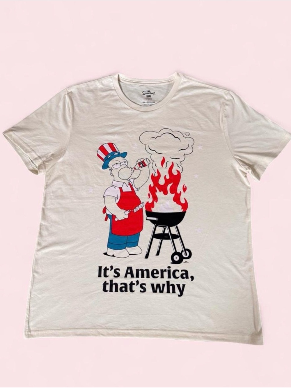 The Simpsons Americana Home of the Free Tee XXL NWT